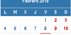 Calendario del contribuyente, hasta el 28 de febrero Calendario del contribuyente, hasta el 28 de febrero
