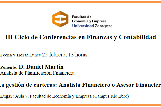 Conferencias en finanzas y contabilidad