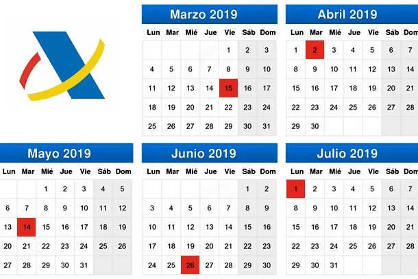 Calendario renta 2018