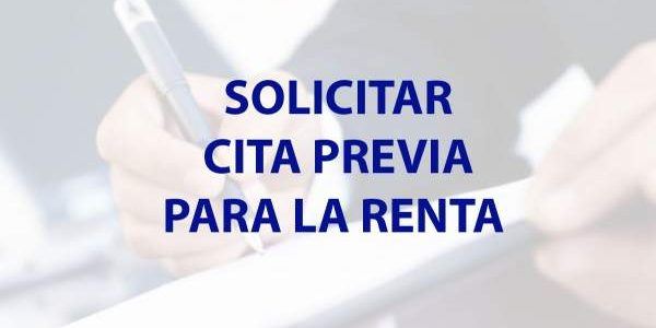 Cita previa – Renta 2018 Cita previa - Renta 2018