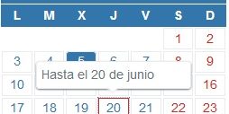 Hasta el 20 de junio Calendario del contribuyente · Hasta el 20 y 26 de junio de 2019