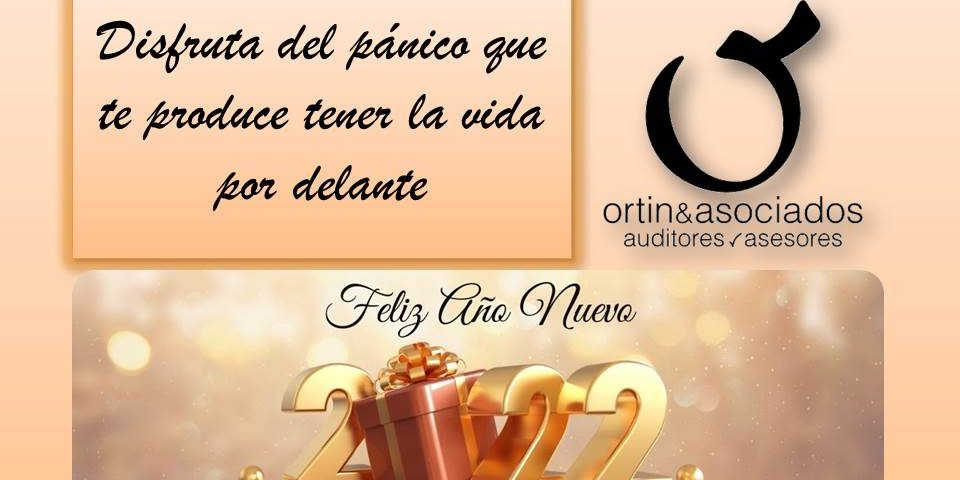 Feliz año 2022 · Ortín y Asociados