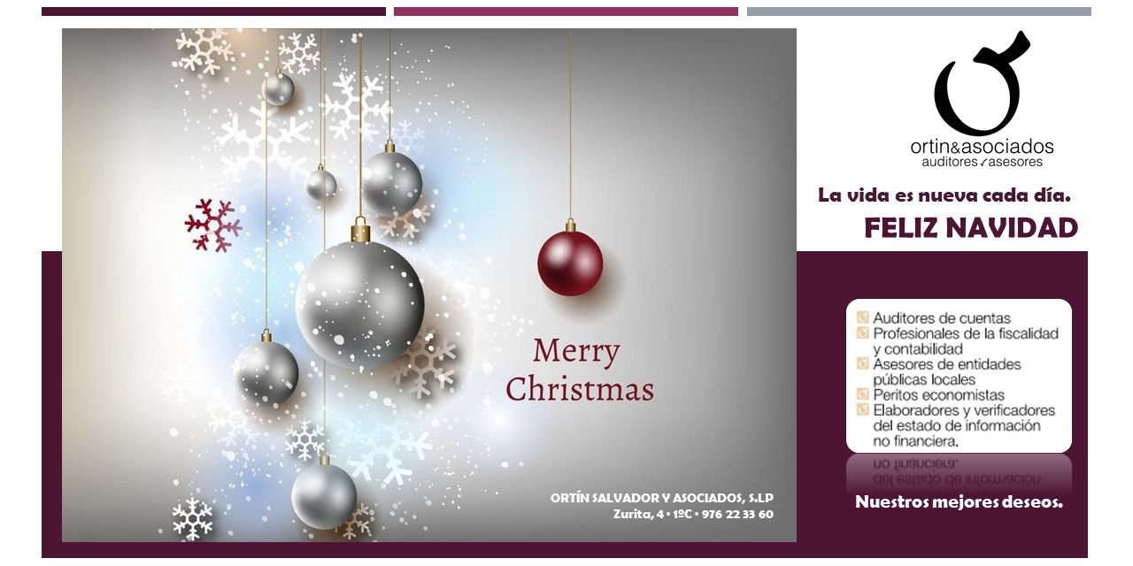 Feliz navidad · Ortín y asociados