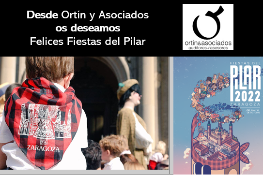Felices fiestas del Pilar · Ortin y Asociados