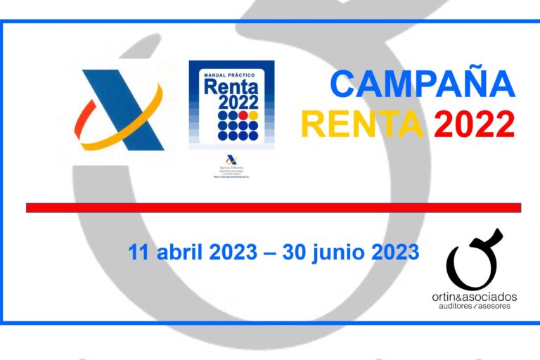 Campaña Renta 2022 · Ortín y asociados