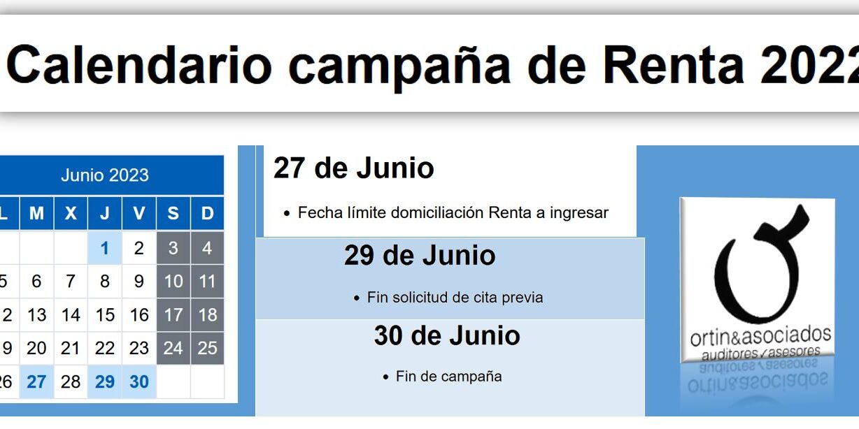 Renta 2022 · Ortín y Asociados