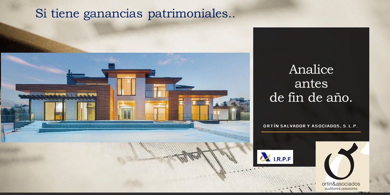 Ganancia patrimonial · Ortín y asociados