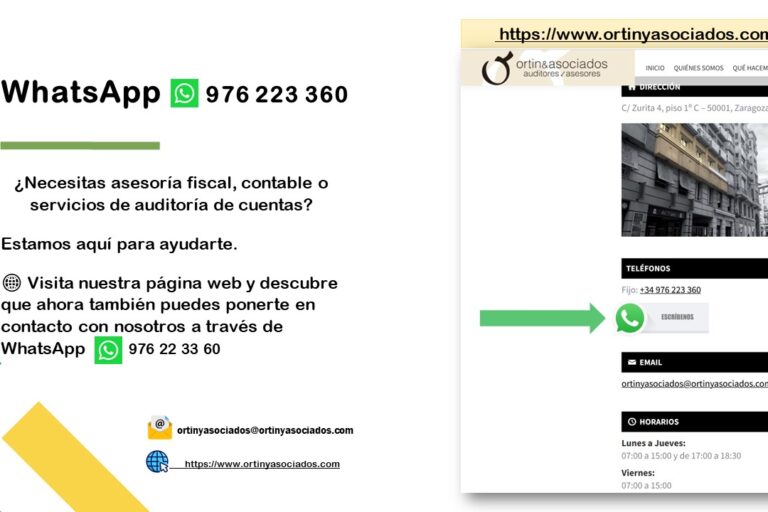 WhatsApp · Ortín y asociados